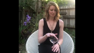 Hildegard von Bingen with crystal glass drone