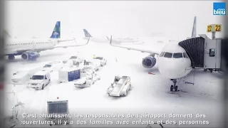 Nelson, bloqué par la tempête de neige aux Etats-Unis et "abandonné" par sa compagnie aérienne