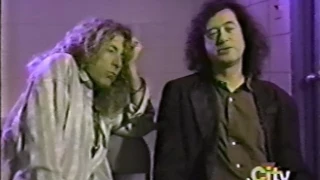 Jimmy Page & Robert Plant - City Pulse  Interview 1995 (Toronto)