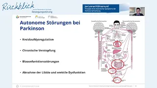 Therapie nicht-motorischer Symptome der Parkinsonerkrankung