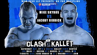 NU Wrestling: Clash at the Kallet Match 4 - Mike Skyros VS Jacoby Riddick