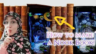 BOOK NOOK DIY IDEAS! ✨️ Shelf Insert, Forest Diorama Bookshelf Tutorial 🧝🏻‍♀️ Crafts To Sell / Gift