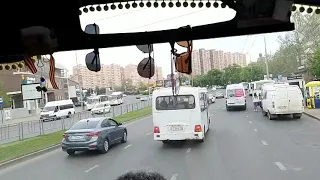 Driving in a big city, Krasnodar, Russia