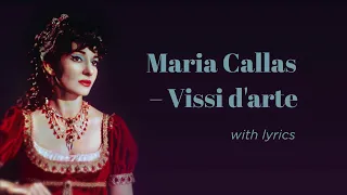 Maria Callas - Vissi d'arte (Lyric Video)