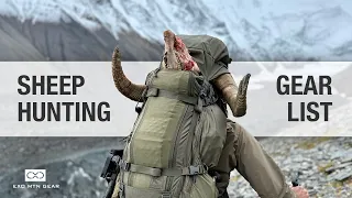 Backpack Hunting Gear List — Alaska Dall Sheep — Exo Mtn Gear