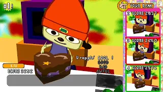 PaRappa the Rapper PSP AD HOC/MULTIPLAYER GAMEPLAY!!! (4 Players)