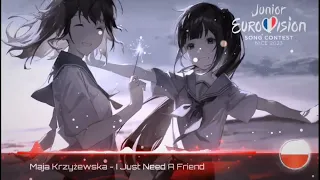 Maja Krzyżewska - I Just Need a Friend (Nightcore Version) Poland 🇵🇱 [JESC 2023]