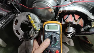 COMPROBAR ROTOR Y ESTATOR de ALTERNADOR con POLÍMETRO