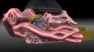 2014 F1 Mercedes Hybrid turbo V6 Power Unit explained