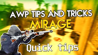 CSGO AWP TIPS AND TRICKS MIRAGE CT SIDE!