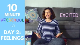 Day 2: Learn About Feelings | 10 Minute Preschool - Learn At Home for Preschoolers with Mrs. S