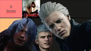 Dante, Vergil and Nero making DMC tier list