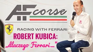 Robert Kubica o startach w Ferrari "duże wyróżnienie!" O minionym sezonie F1 i nowej umowie z ORLEN