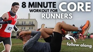 AT HOME CORE WORKOUT - 8 Minute Follow-Along Core Routine for RUNNERS