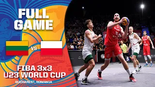 Lithuania v Poland | Men Semi-Final | Full Game | FIBA 3x3 U23 World Cup 2022