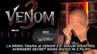 VENOM 3: LA PRIMA TRAMA È GIA’ UN DISASTRO!!! AVENGERS SECRET WARS DIVISO IN 2 FILM?