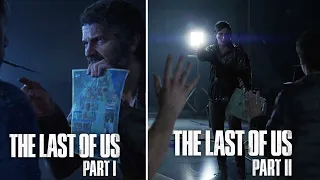 Joel Interrogation vs Ellie Interrogation - The Last of Us Part 1 Remake vs Part 2 4k/60fps