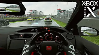 Forza Motorsport 7 Day & Night Heavy Rain Gameplay 4K/60FPS - Xbox Series X (Honda Civic-R)