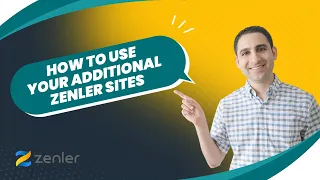How to use your additional Zenler sites?
