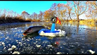 Первый лед 2018-2019. Рыбалка на жерлицы. Ловля щуки по первому льду.