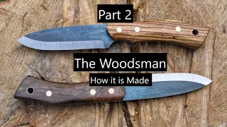 Pt. 2 How it is made "The Woodsman" New bushcraft model just launched - Hvedegaard Knives