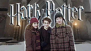 Hogwarts in Winter ◈ Relaxing Snow Ambience & Soft Music ◈ Harry Potter Inspired 3D Castle Walk