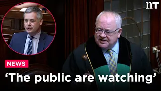 Ceann Comhairle intervenes as tempers flare in the Dáil - 'You know very well what you're doing!'