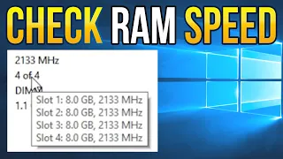 How to see Memory Speed in Windows 10 (RAM MHz)