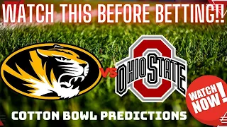 Missouri Tigers vs Ohio State Buckeyes Prediction and Picks - Cotton Bowl Picks