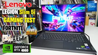 Lenovo Legion Slim 5i | Gaming Test: Fortnite, PUBG, Genshin Impact y APEX - Intel i7 - RTX 4060