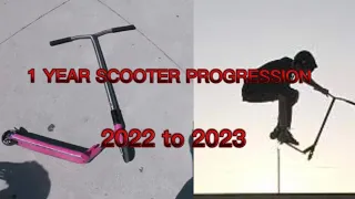 INSANE 1 YEAR SCOOTER PROGRESSION!!! (2022-2023)