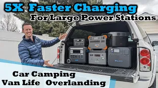 Charge Your Power Station In Your Car FASTER - Perfect for Overlanding, Car Camping, and Van Life!