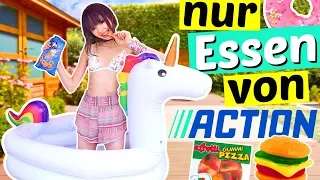 24 Stunden NUR von ACTION Essen 😱| ViktoriaSarina