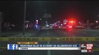 One person is dead after an accident on East Hillsborough Avenue