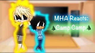 ||My Hero Academia reacts to Camp Camp||GCRV||No ships||