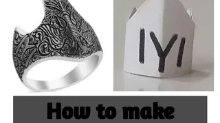 How to make Ertugrul ring with paper