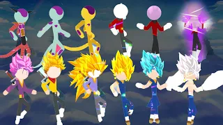 Stickman Combat - Unlock Jiren, Frieza, Vegito, Trunks All Form (Super Dragon Hero)