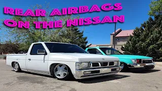 How to Air Bag A Nissan Hardbody Pickup Rear - Part 1 #Minitruck