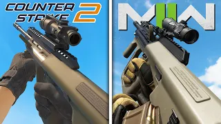 Counter-Strike 2 vs CoD Modern Warfare II - Weapons Comparison