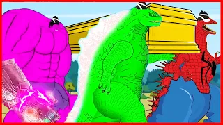 EVOLUTION of BIG SUPERMAN-HULK-VENOM vs GODZILLA ATOMIC BREATH - Meme Coffin Dance Song Cover