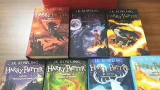 Children's books/ HARRY POTTER books hardcover 7 volume box set, jacket by Jonny Duddle/ J K ROWLING