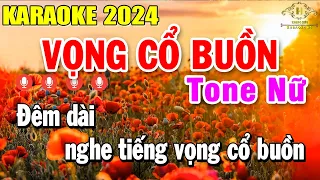 Vọng Cổ Buồn Karaoke Tone Nữ Nhạc Sống Âm Thanh Quá Hay | Trọng Hiếu