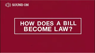 How does a bill become law?
