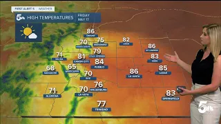 Warm and sunny weather is in the Friday forecast