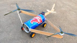 DIY Innovative dc motor life hacks || how to make helicopter with coke can || amazing inventions