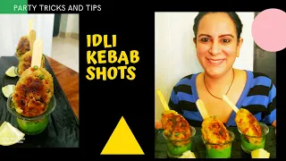 How to make Idli Kebab / Idli kebab Shots / cocktail Idli Kebab / kebab Recipe with Leftover Idlis