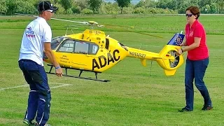 HUGE XXL RC ADAC EC-135 VARIO 1:4 SCALE ELECTRIC MODEL HELICOPTER FLIGHT DEMONSTRATION