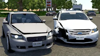 Crossroad Car Crashes #33 - BeamNG.Drive