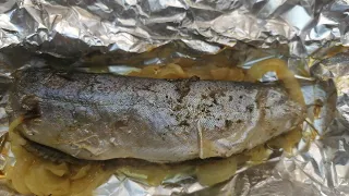 Вкуснейшая рыба Голец в духовке запеченая в фольге