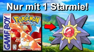 Kann man Pokemon Rot/Blau mit NUR einem STARMIE durchspielen? (+ So wenig Kämpfe wie möglich)